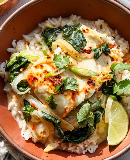 Thai-Inspired Coconut Poached Fish
