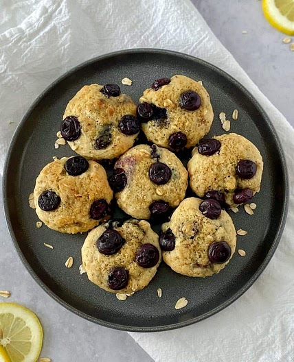 Vegan Blueberry Lemon Muffins