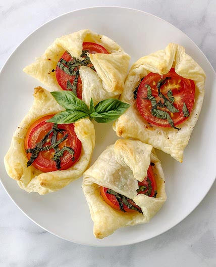 Individual Tomato Basil Tarts