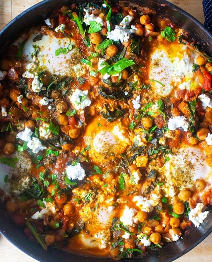 Chickpea and Kale Shakshuka