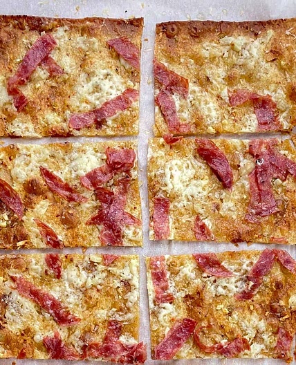 Thin Crust Low Carb Lavash Bread Pizza