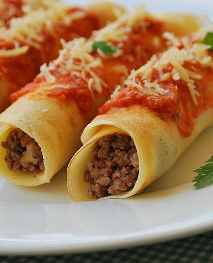 Receita de Panqueca de carne moída