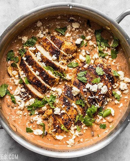 Creamy Salsa Chicken Skillet