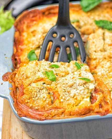 Eggplant Parmesan Zucchini Casserole