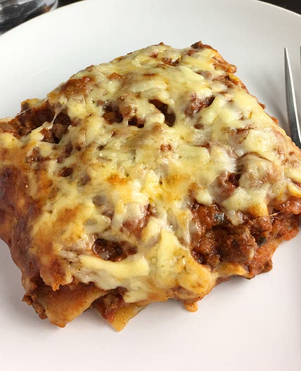 Cheesy Bolognese Lasagna