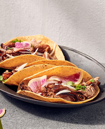 Duck Carnitas Tacos With Salsa Macha