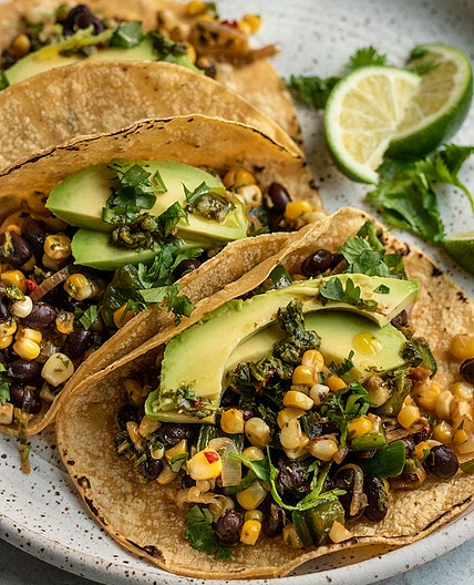 Chimichurri Corn Tacos