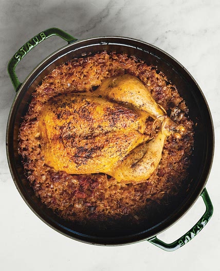 Iraqi Chicken Stuffed With Spiced Rice Recipe