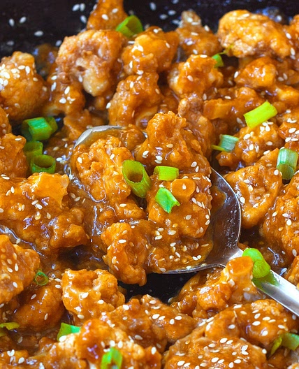 Sticky Sesame Cauliflower