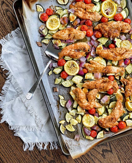 Sheet Pan Italian Chicken and Vegetables
