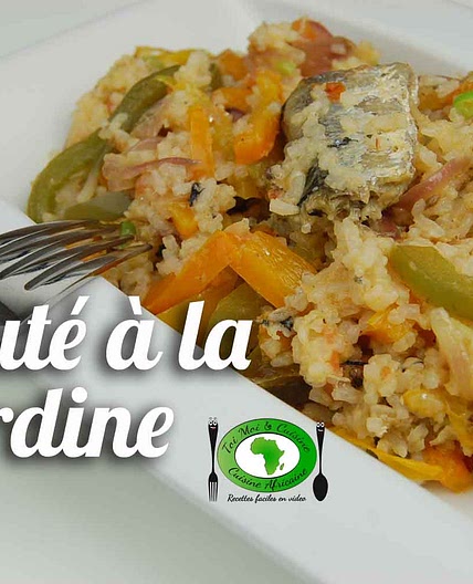 Riz sauté à la sardine