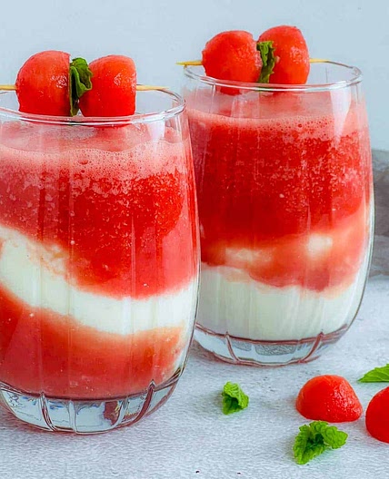 Watermelon Lassi Cocktail
