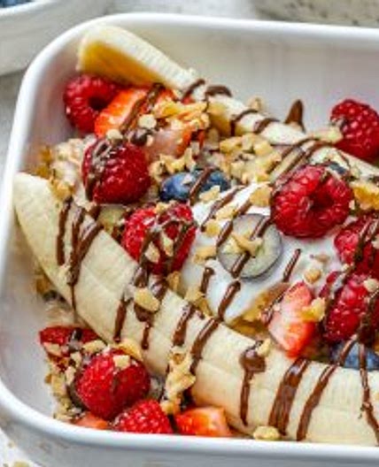 Banana Split Oatmeal Bowls