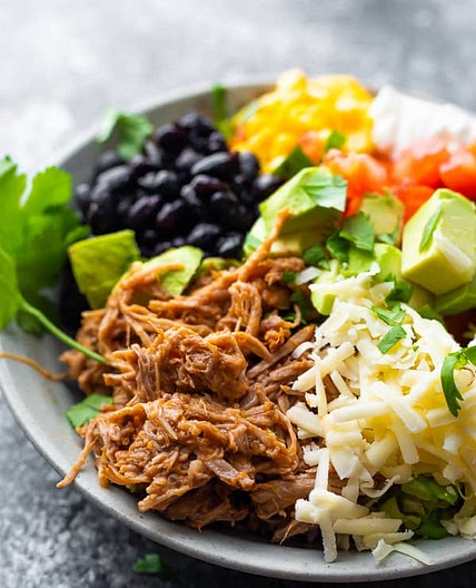 Pulled Pork Burrito Bowls