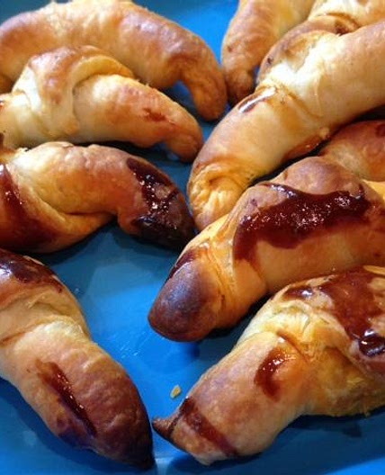 Receta de Croissants rellenos de sobrasada