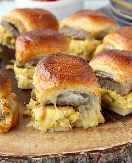 Maple Sriracha Breakfast Sliders