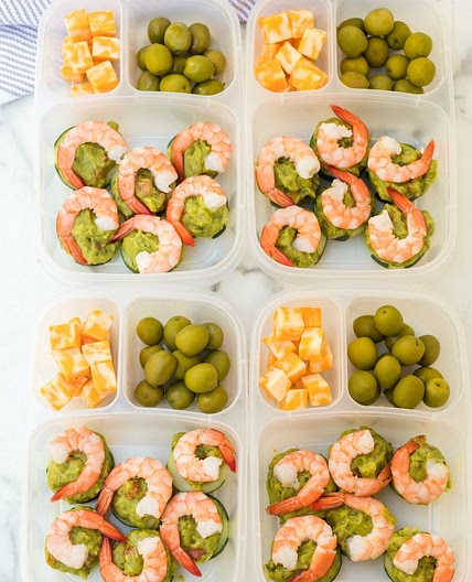 Avocado Shrimp Keto Lunchbox Idea