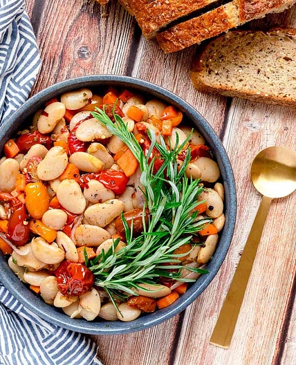 Italian Butter Beans with Cherry Tomato Confit