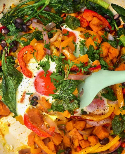 Sweet Potato Breakfast Hash (Vegetarian Hash)
