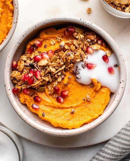 Fluffy Sweet Potato Breakfast Bowls