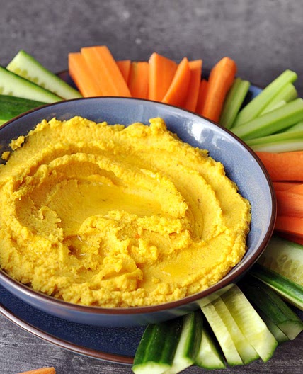 Low Histamine Cauliflower Carrot Hummus