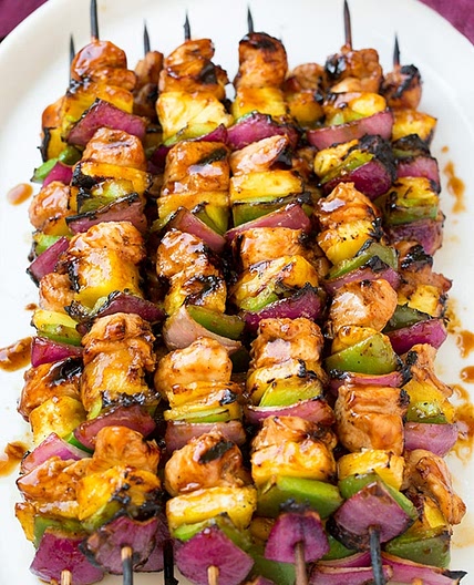 Hawaiian Chicken Kebabs