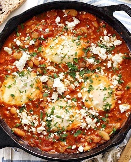 Smoky White Bean Shakshuka