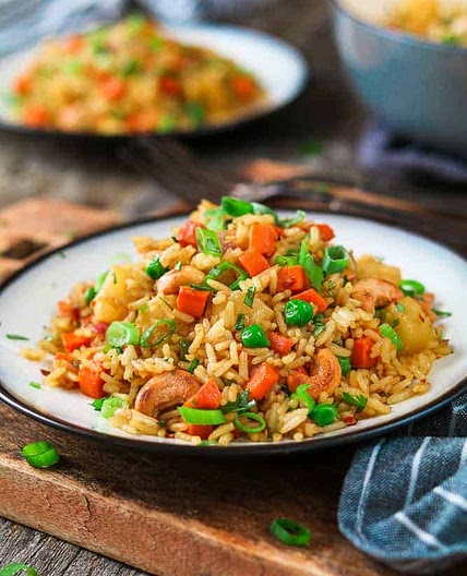 Vegan Pineapple Fried Rice (Gluten-Free)