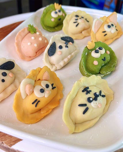 Cute Dumplings Recipe (Vegetable Colored Dumpling Wrappers)