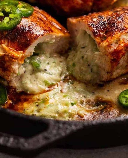 Jalapeño popper stuffed chicken