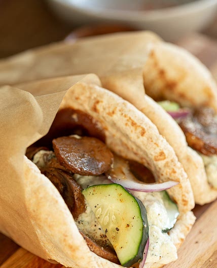 Vegan Gyros with Mushrooms