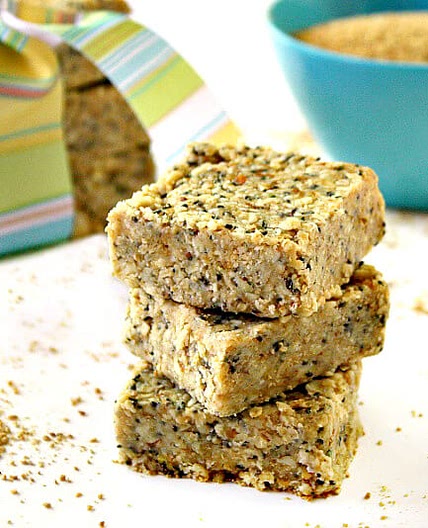 Gluten-Free Vegan No-Bake Hemp and Chia Seed Bars