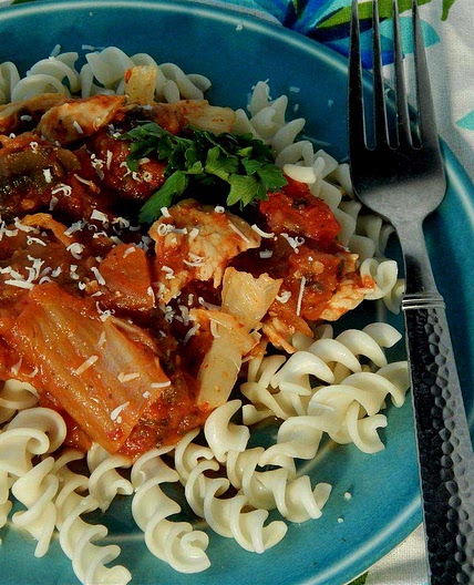 Spicy Kimchi Chicken Rotini