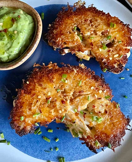 Crispy Parmesan Cauliflower Steaks