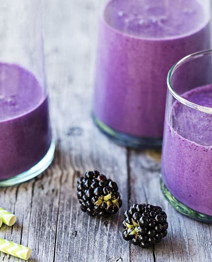 Brombeer-Smoothie mit Rotkraut