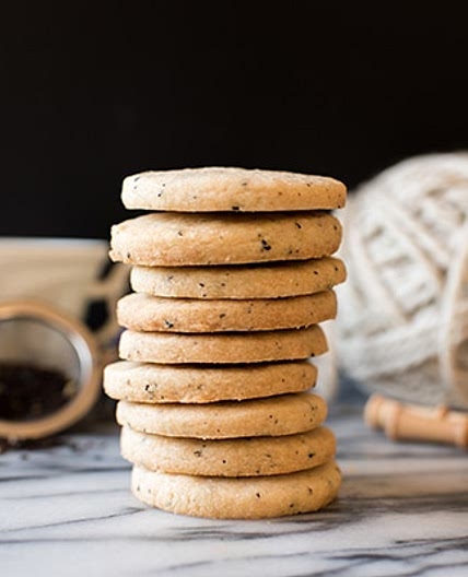 Lavender Earl Grey Shortbread Cookies