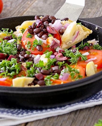 Mediterranean Socca Pizza