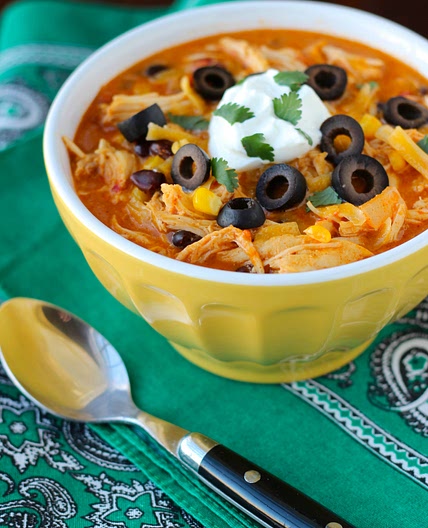Crock Pot Chicken Enchilada Soup