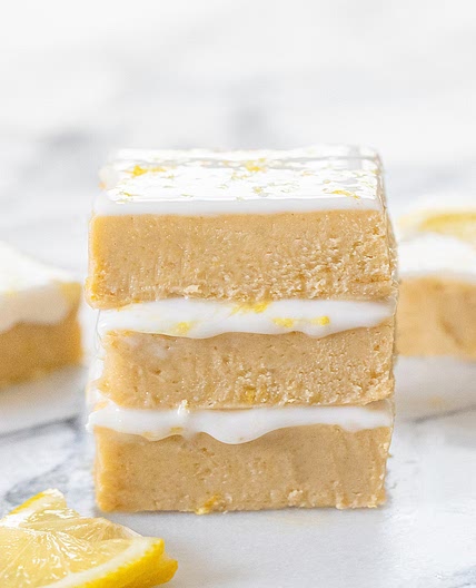 3 Ingredient No Bake Lemon Brownies