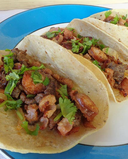 Receta de Tacos campechanos