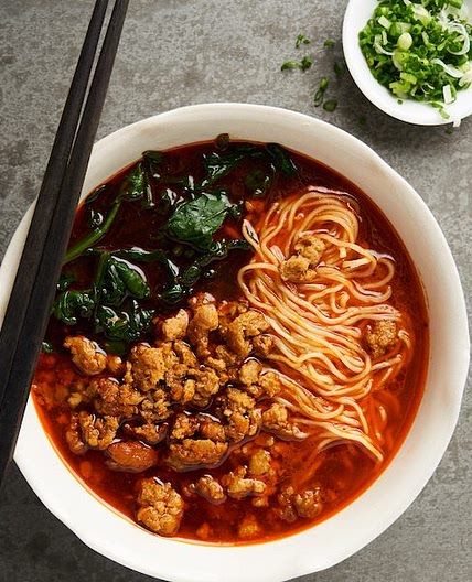 Super Quick Spicy Pork Noodle Soup