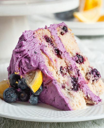 Gluten-Free Lemon Blueberry Layer Cake (Dairy-Free)