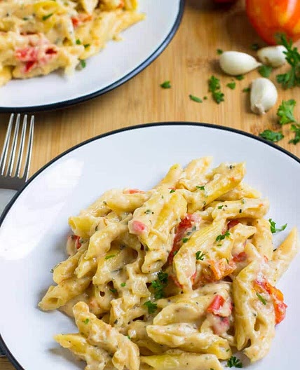 Garlic and Herb Penne Pasta