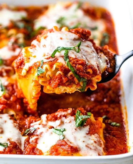 Lasagna Roll Ups With Cottage Cheese