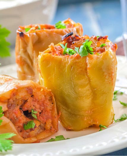 Crock-Pot Stuffed Green Peppers Recipe