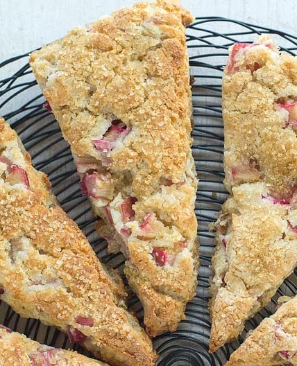 Rhubarb Scones