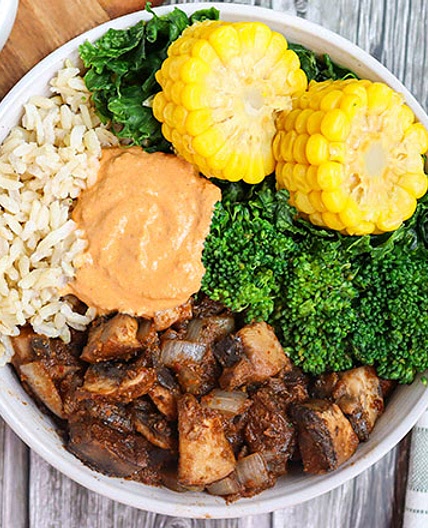 Mushroom Barbacoa Bowl
