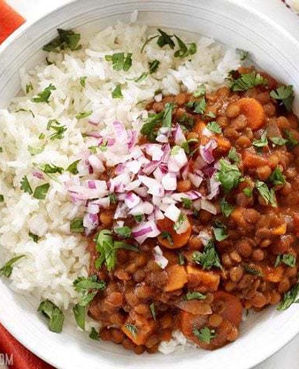 Slow Cooker Coconut Curry Lentils