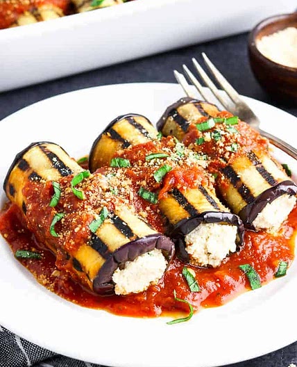 Vegan Eggplant Rollatini