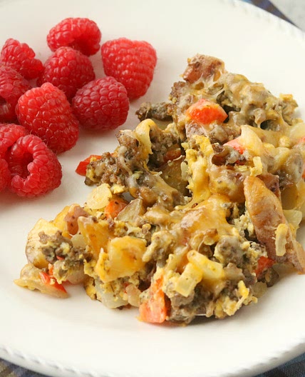 Scrambled Egg and Beef Skillet